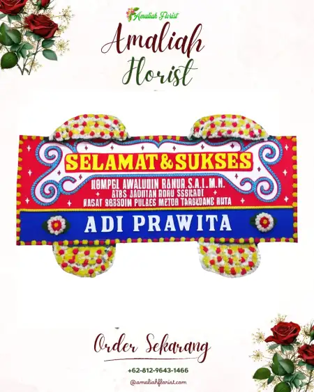 Papan Bunga Ucapan Selamat Cemani