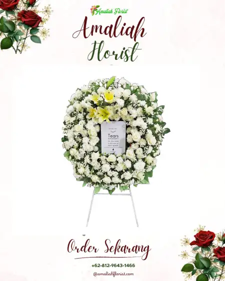 Krans Bunga Duka Cemani